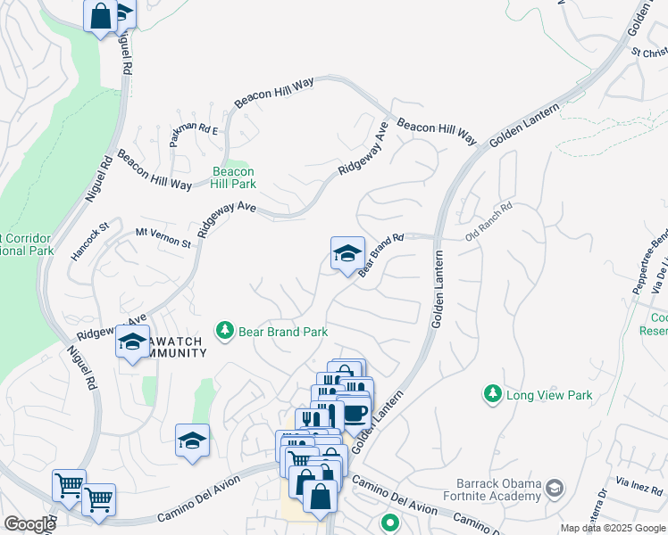 map of restaurants, bars, coffee shops, grocery stores, and more near 5 Ebony Glade in Laguna Niguel