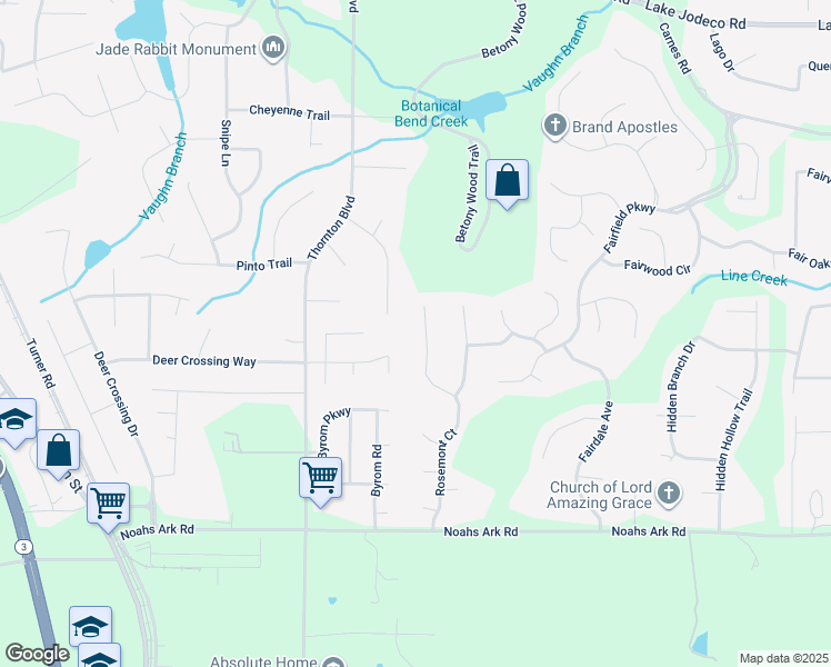 map of restaurants, bars, coffee shops, grocery stores, and more near 1969 Rosemont Court in Jonesboro