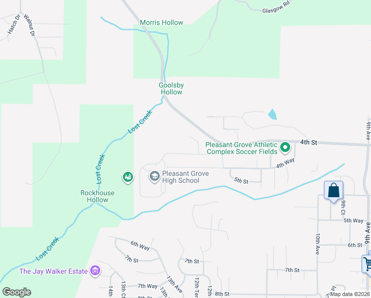map of restaurants, bars, coffee shops, grocery stores, and more near 1228 4th Place in Pleasant Grove