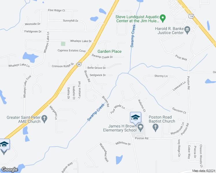 map of restaurants, bars, coffee shops, grocery stores, and more near 671 Seaport Drive in Jonesboro