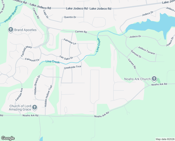 map of restaurants, bars, coffee shops, grocery stores, and more near 9296 Carnes Crossing Circle in Jonesboro