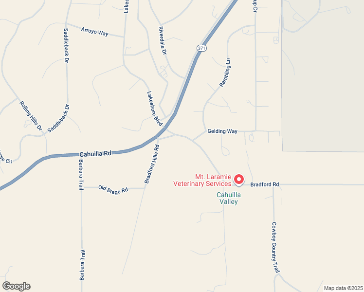 map of restaurants, bars, coffee shops, grocery stores, and more near 49947 Bradford Road in Aguanga