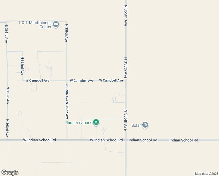 map of restaurants, bars, coffee shops, grocery stores, and more near 35619 West Campbell Avenue in Tonopah