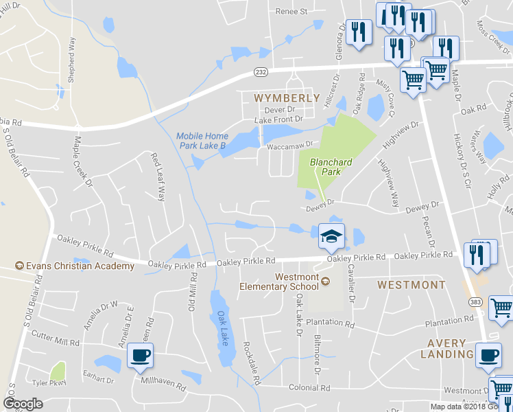 map of restaurants, bars, coffee shops, grocery stores, and more near 4573 Pintail Court in Martinez