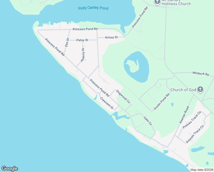 map of restaurants, bars, coffee shops, grocery stores, and more near 2939 Princess Pond Road in Summerton