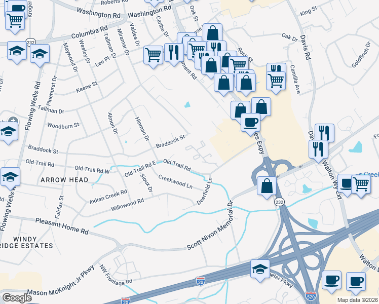 map of restaurants, bars, coffee shops, grocery stores, and more near 3010 Otter Court in Martinez
