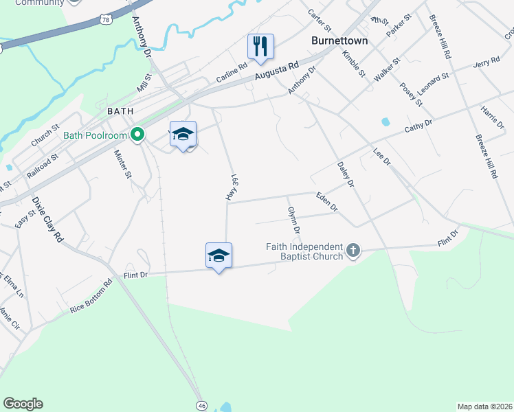 map of restaurants, bars, coffee shops, grocery stores, and more near 228 Eden Drive in Warrenville
