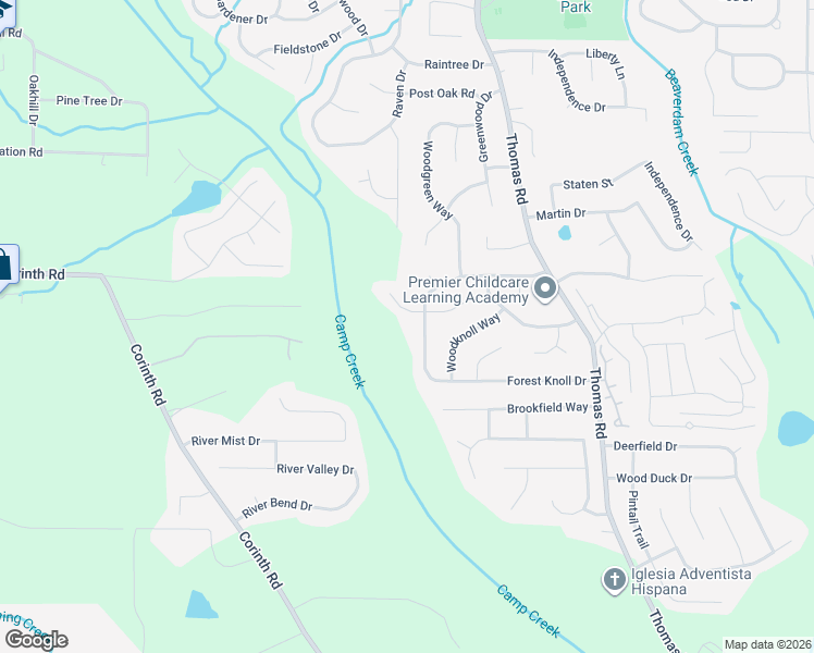 map of restaurants, bars, coffee shops, grocery stores, and more near 602 Woodknoll Ct in Jonesboro