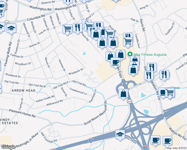 map of restaurants, bars, coffee shops, grocery stores, and more near 3115 Bobcat Court in Martinez