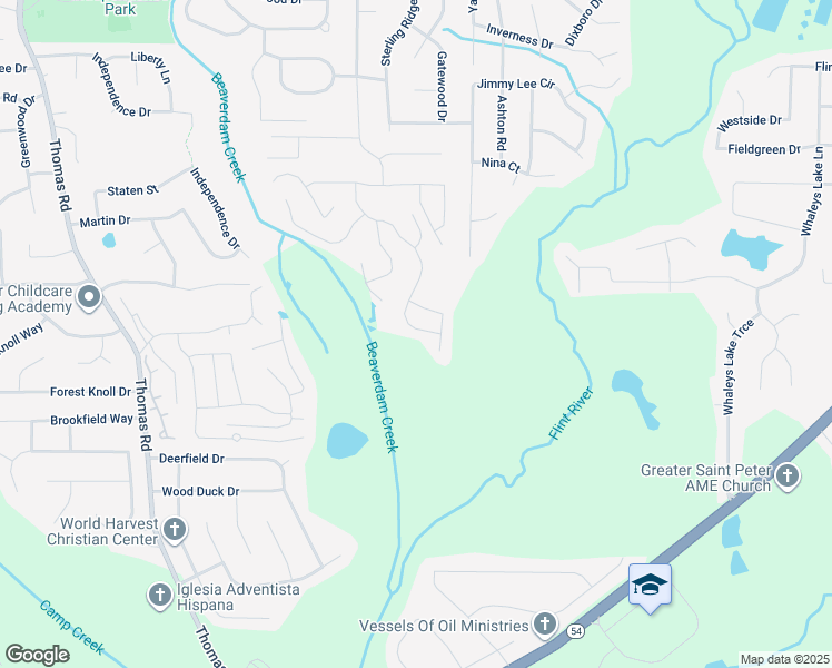 map of restaurants, bars, coffee shops, grocery stores, and more near 34 Inverness Trace in Jonesboro