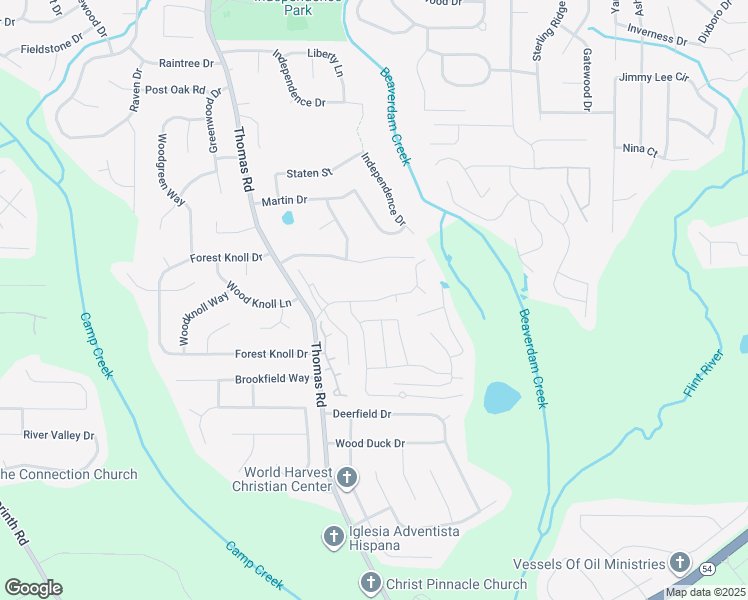 map of restaurants, bars, coffee shops, grocery stores, and more near 287 Country Club Drive in Jonesboro