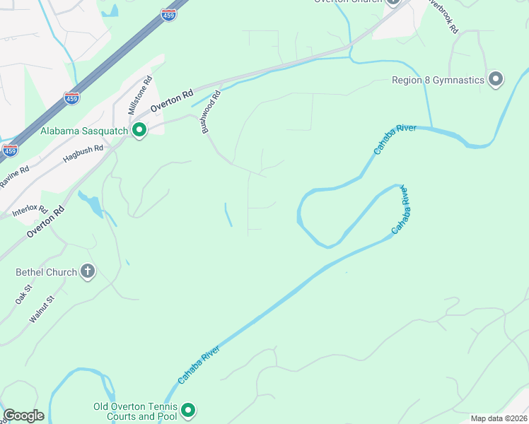 map of restaurants, bars, coffee shops, grocery stores, and more near 4309 Palisades Road in Irondale