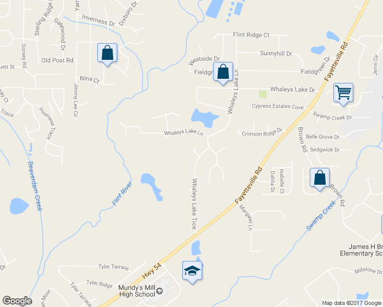 map of restaurants, bars, coffee shops, grocery stores, and more near 331 Stillwood Court in Jonesboro