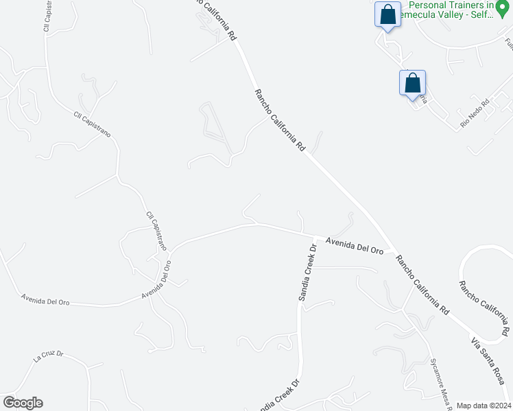 map of restaurants, bars, coffee shops, grocery stores, and more near 27120 Avenida Del Oro in Temecula