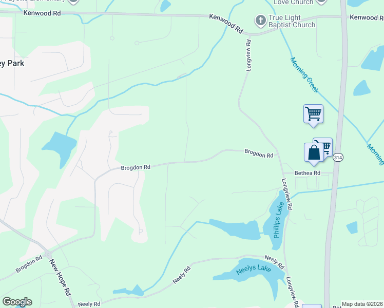 map of restaurants, bars, coffee shops, grocery stores, and more near 115 Magmar Lane in Fayetteville