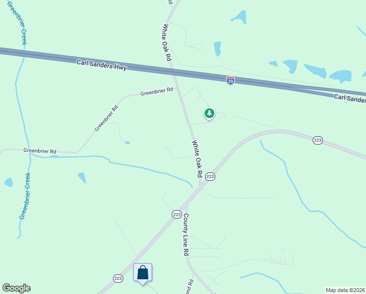 map of restaurants, bars, coffee shops, grocery stores, and more near 169-173 White Oak Road in Thomson