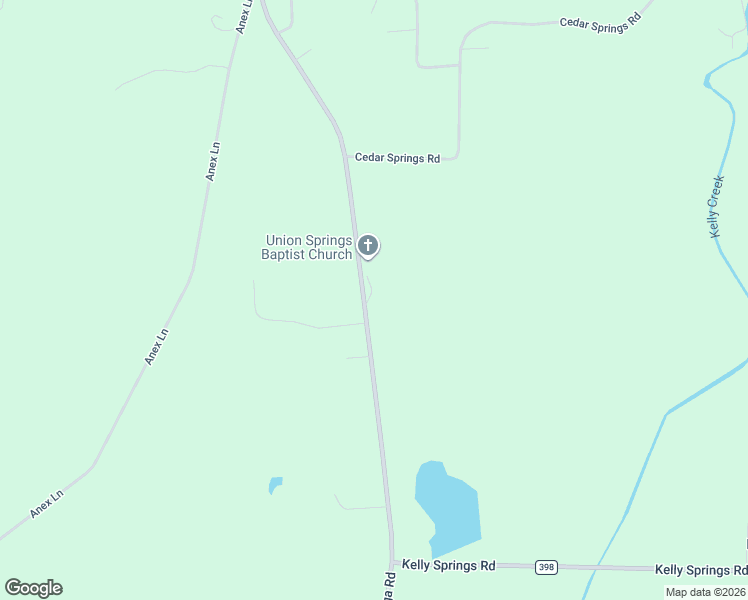 map of restaurants, bars, coffee shops, grocery stores, and more near 3568 Eastaboga Road in Talladega