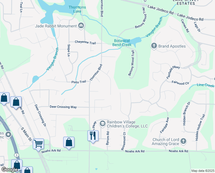 map of restaurants, bars, coffee shops, grocery stores, and more near 9291 Seminole Road in Jonesboro