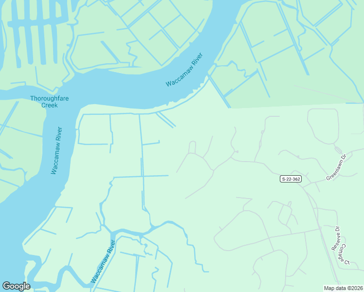 map of restaurants, bars, coffee shops, grocery stores, and more near 116 Sandy Ridge Loop in Pawleys Island