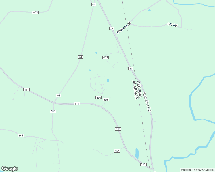 map of restaurants, bars, coffee shops, grocery stores, and more near County Road 609 in Ranburne