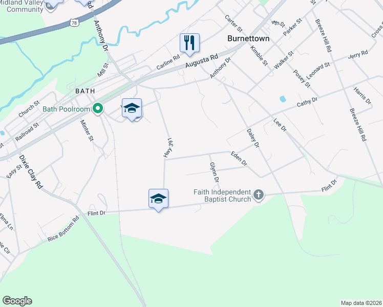 map of restaurants, bars, coffee shops, grocery stores, and more near 228 Eden Drive in Warrenville
