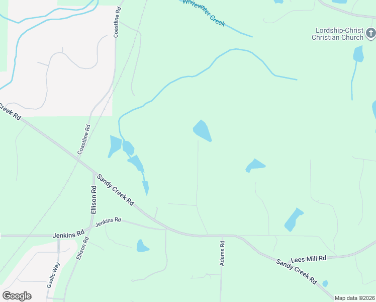 map of restaurants, bars, coffee shops, grocery stores, and more near 1039 Sandy Creek Road in Fayetteville
