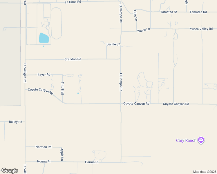 map of restaurants, bars, coffee shops, grocery stores, and more near 42815 El Campo Road in Anza
