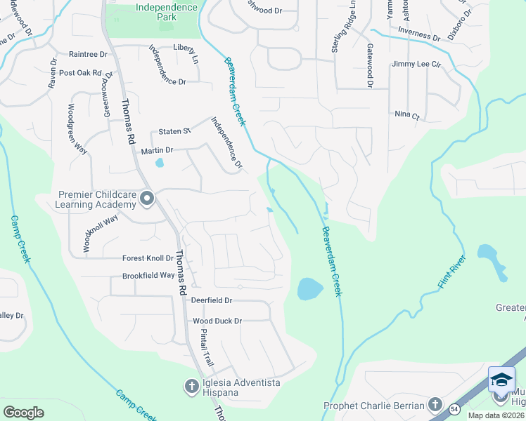 map of restaurants, bars, coffee shops, grocery stores, and more near 147 Woodwind Way in Jonesboro