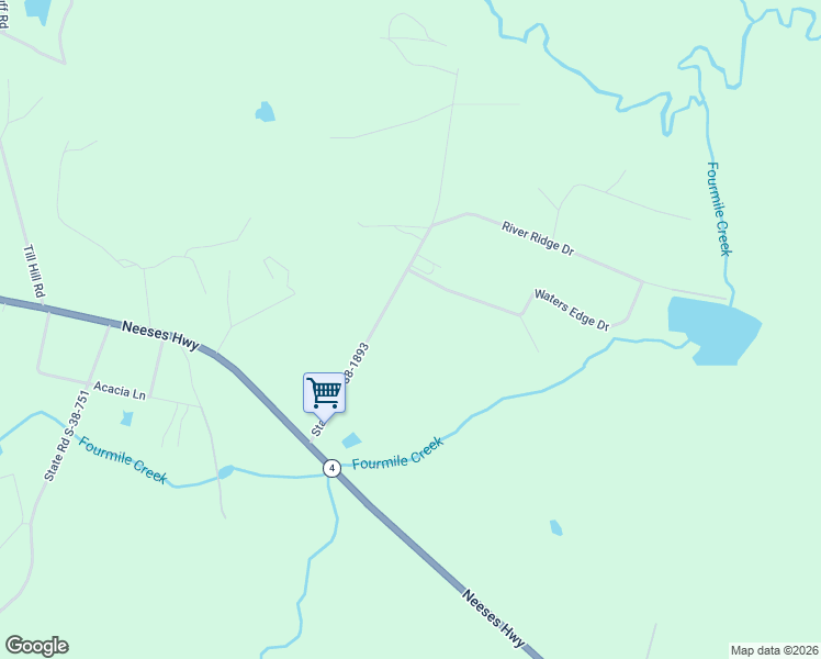 map of restaurants, bars, coffee shops, grocery stores, and more near 180 State Road S-38-1893 in Orangeburg