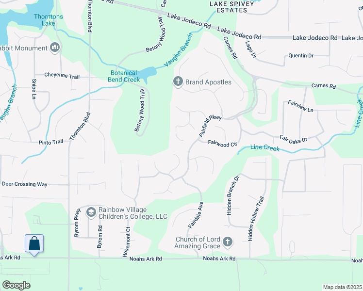 map of restaurants, bars, coffee shops, grocery stores, and more near 9307 Glenleigh Way in Jonesboro
