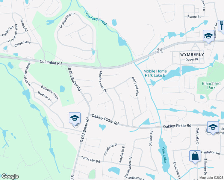 map of restaurants, bars, coffee shops, grocery stores, and more near 125 Silver Maple Road in Martinez