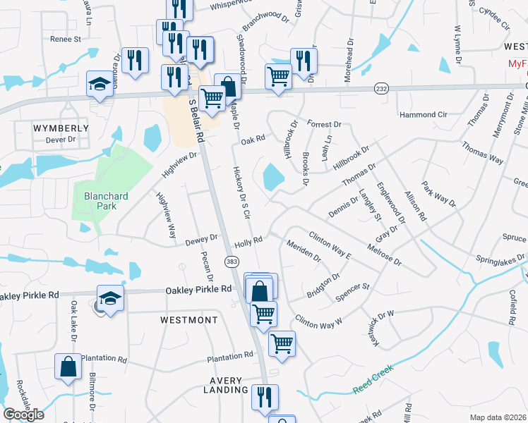 map of restaurants, bars, coffee shops, grocery stores, and more near 252 Brooks Drive in Martinez