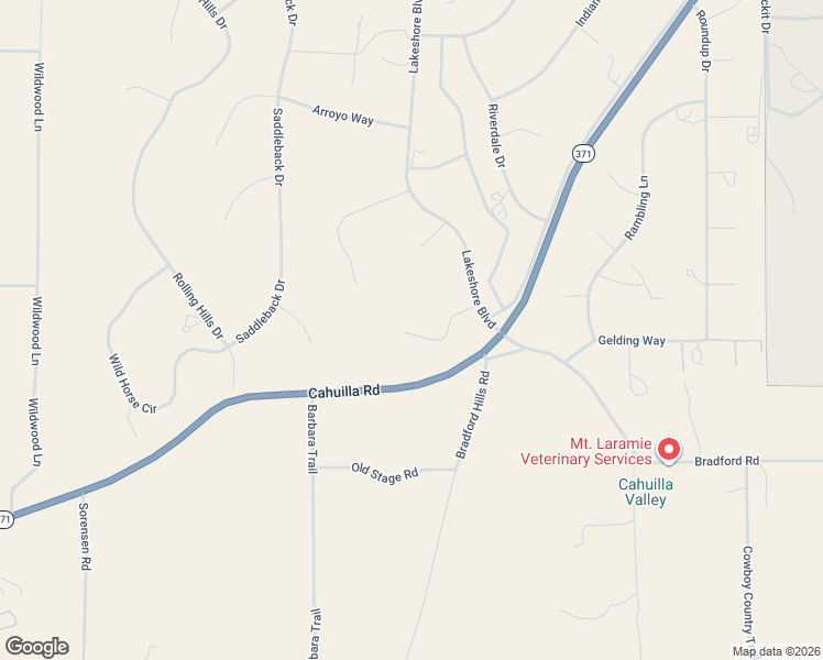 map of restaurants, bars, coffee shops, grocery stores, and more near Sweepstakes Lane in Lake Riverside