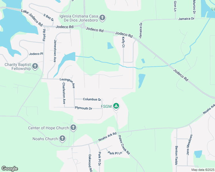 map of restaurants, bars, coffee shops, grocery stores, and more near 3656 Chestnut Lake Court in Jonesboro