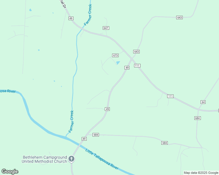 map of restaurants, bars, coffee shops, grocery stores, and more near 571 County Road 49 in Ranburne