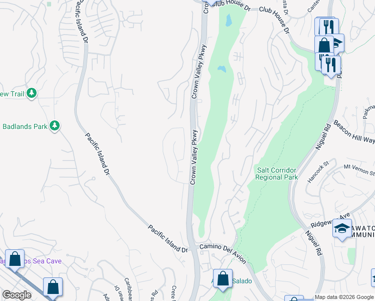 map of restaurants, bars, coffee shops, grocery stores, and more near 31762 Isle Royal Drive in Laguna Niguel