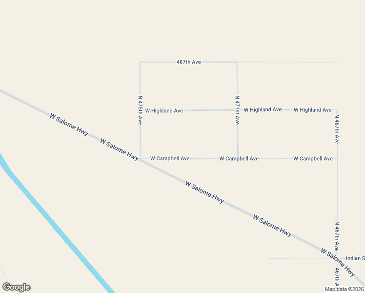 map of restaurants, bars, coffee shops, grocery stores, and more near 47312 West Campbell Avenue in Tonopah