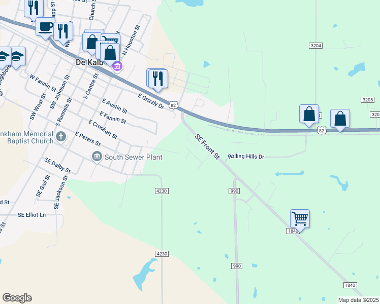 map of restaurants, bars, coffee shops, grocery stores, and more near 473 Oakhill Place in De Kalb