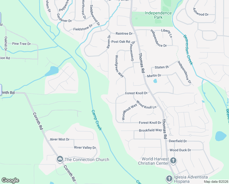 map of restaurants, bars, coffee shops, grocery stores, and more near 9289 Knoll Court in Jonesboro