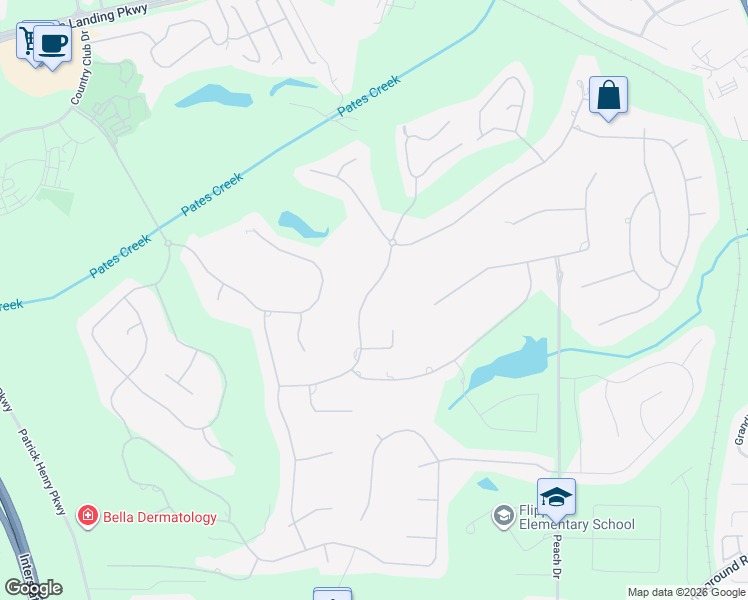 map of restaurants, bars, coffee shops, grocery stores, and more near 622 Champions Drive in McDonough