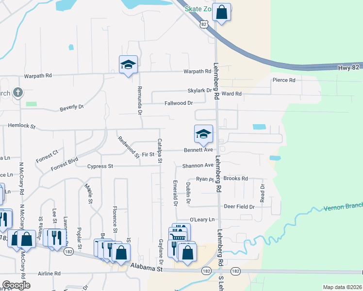 map of restaurants, bars, coffee shops, grocery stores, and more near 919 Bennett Avenue in Columbus