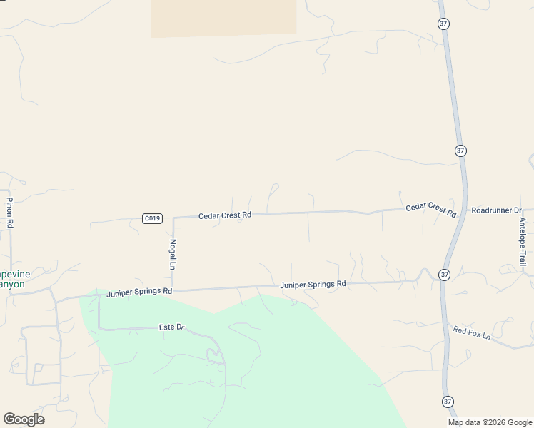 map of restaurants, bars, coffee shops, grocery stores, and more near County Road C019 in Nogal