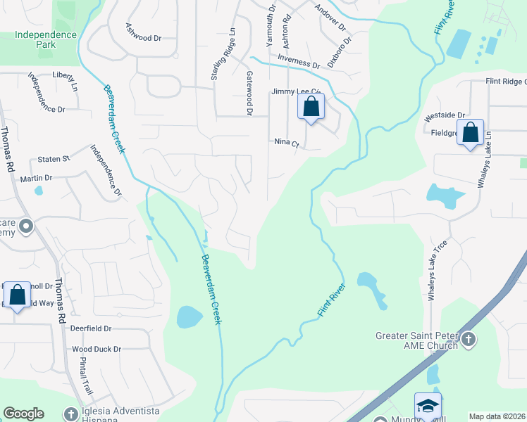 map of restaurants, bars, coffee shops, grocery stores, and more near 9247 Jimmy Lee Circle in Jonesboro