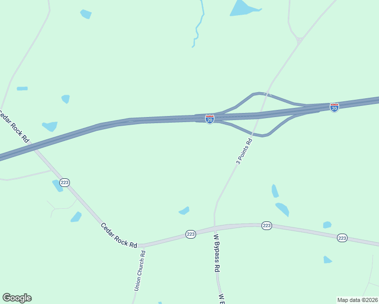 map of restaurants, bars, coffee shops, grocery stores, and more near 2119 3 Points Road in Thomson