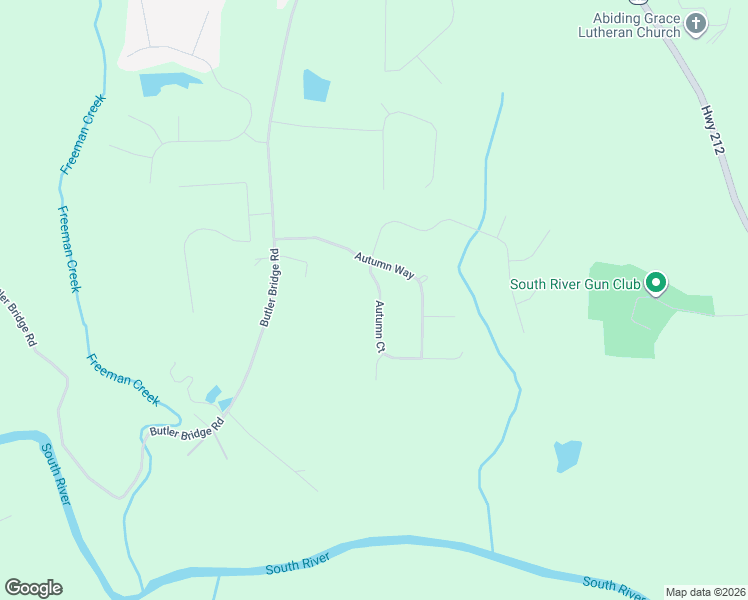 map of restaurants, bars, coffee shops, grocery stores, and more near 60 Autumn Court in Covington