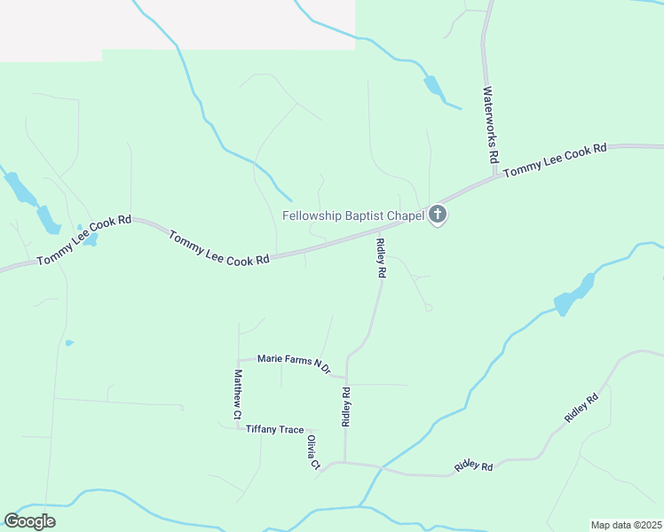 map of restaurants, bars, coffee shops, grocery stores, and more near 1368 Tommy Lee Cook Road in Palmetto