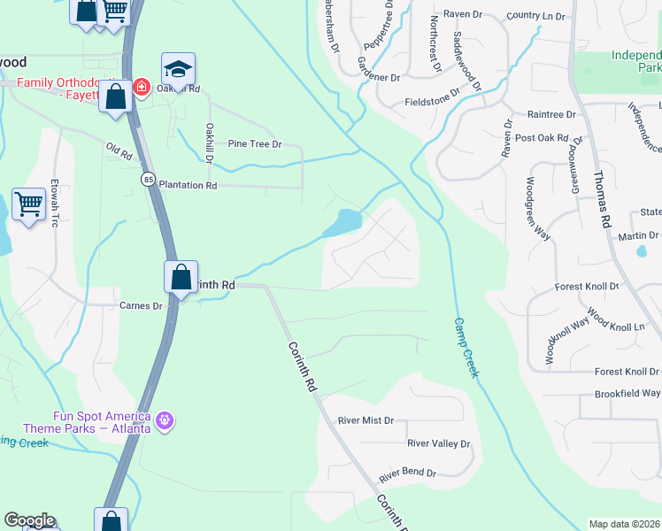 map of restaurants, bars, coffee shops, grocery stores, and more near 893 Carter Road in Jonesboro