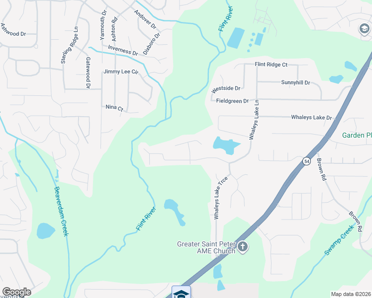 map of restaurants, bars, coffee shops, grocery stores, and more near 9367 Whaleys Lake Lane in Jonesboro