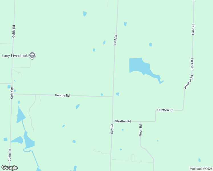 map of restaurants, bars, coffee shops, grocery stores, and more near 1011 Red Road in Howe