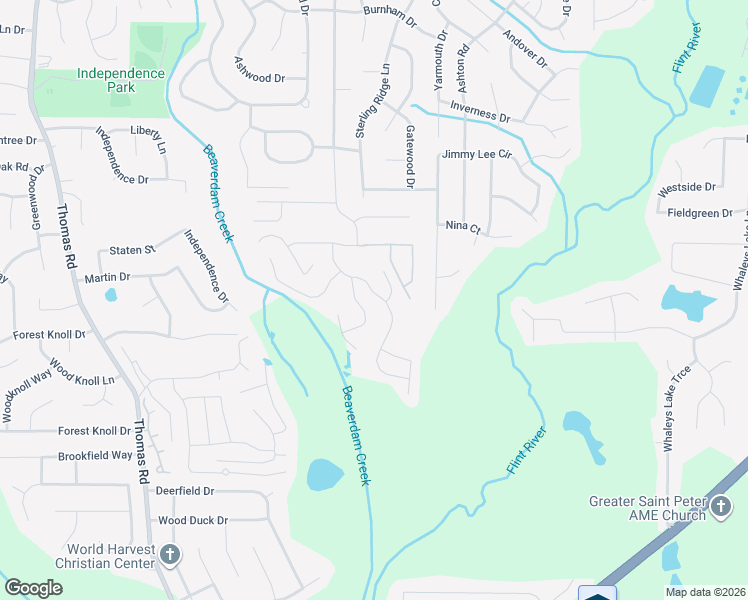 map of restaurants, bars, coffee shops, grocery stores, and more near 152 Inverness Trace in Riverdale